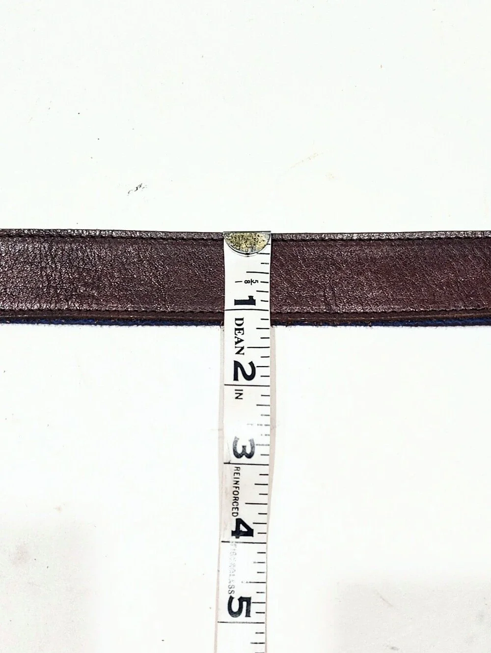 J.Crew Crewcuts Reversible D Ring Belt Blue Webbing Brown Leather Kids 26